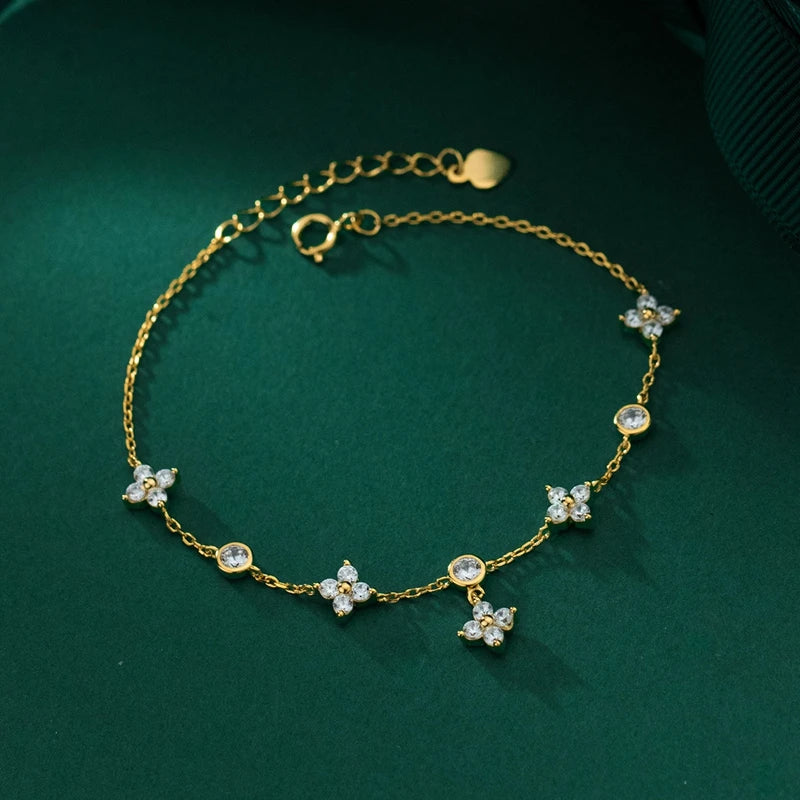 Lyxigt Moissanite Armband.