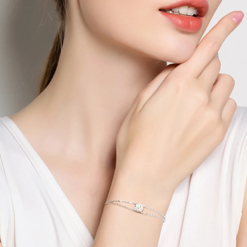 ARMBAND MOISSANITE S925 - SILVER