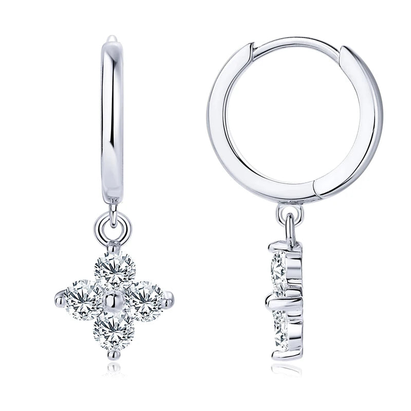 ÖRHÄNGEN MOISSANITE S925 - SILVER