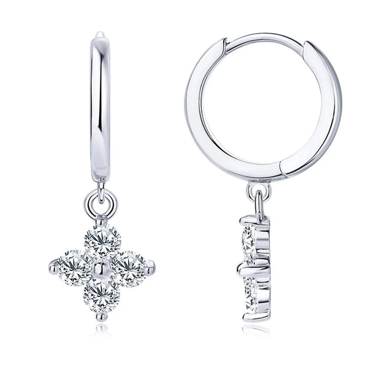ÖRHÄNGEN MOISSANITE S925 - SILVER