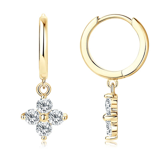 ÖRHÄNGEN MOISSANITE  S925-GULD