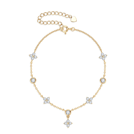 Lyxigt Moissanite Armband.