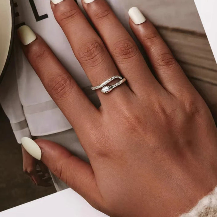 Snake Ring i 925 Sterling Silver