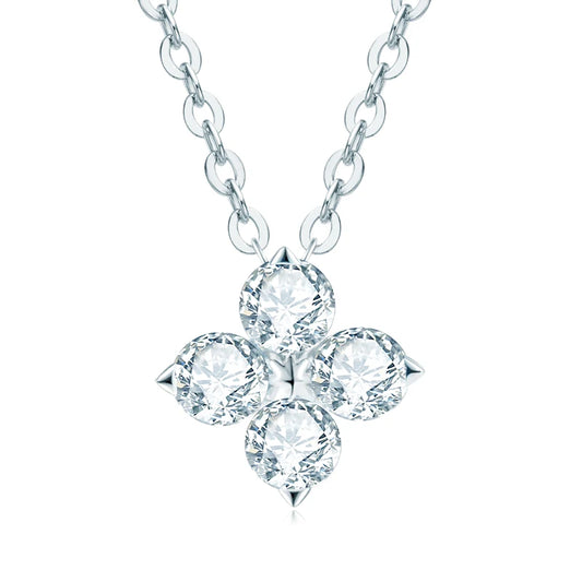 Moissanite Halsband S925 - Silver