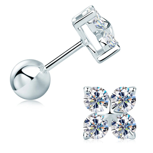 ÖRHÄNGEN MOISSANITE  S925 - SILVER