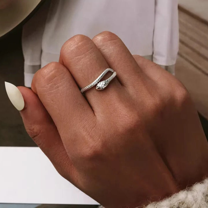Snake Ring i 925 Sterling Silver